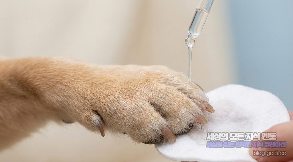 강아지가 자꾸 발을 핥나요? 단순 습관이 아닌 ‘지간염’ 예방과 홈케어 솔루션