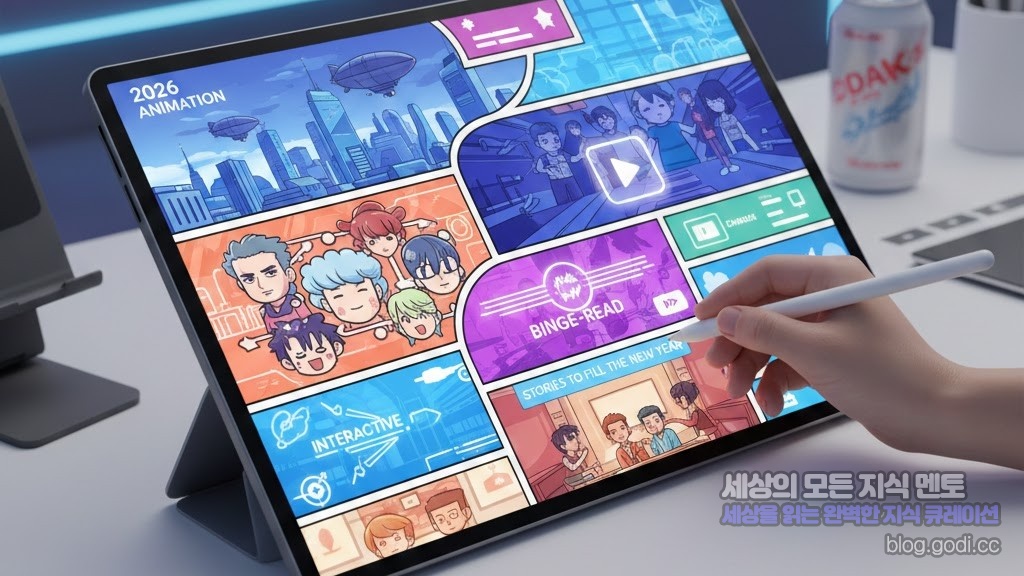 새해 첫 스크롤의 설렘, 지금 정주행 시작해야 할 웹툰과 2026 애니메이션 미리보기