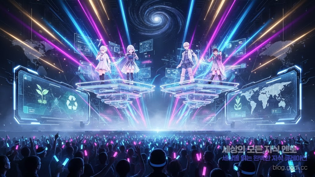 2026년을 여는 K-팝의 신세계: AI 아이돌부터 VR 콘서트까지, 당신이 몰랐던 팬덤의 미래
