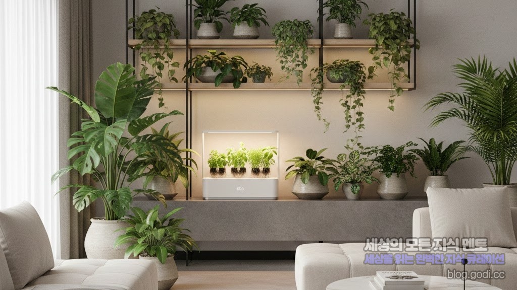 차분한 일상을 깨우는 힘, 반려 식물과 스마트 광원이 만드는 ‘어반 정글’ 인테리어