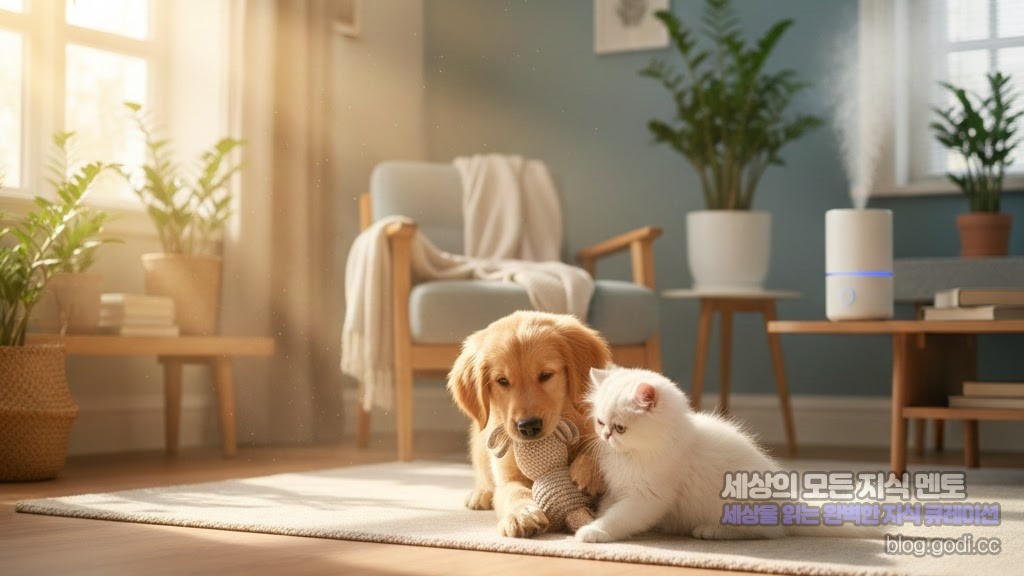 환절기보다 무서운 ‘실내 건조’, 반려동물 호흡기와 보습을 지키는 스마트 홈 케어 전략