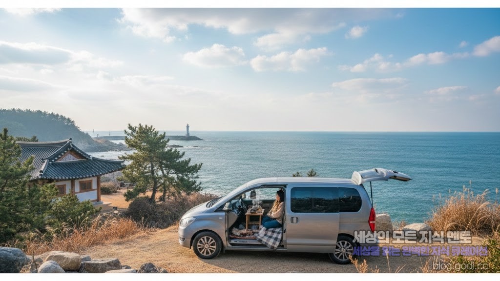 겨울 바다의 푸른 위로, 경주 감포에서 즐기는 ‘오션뷰 웰니스 차박’ 가이드