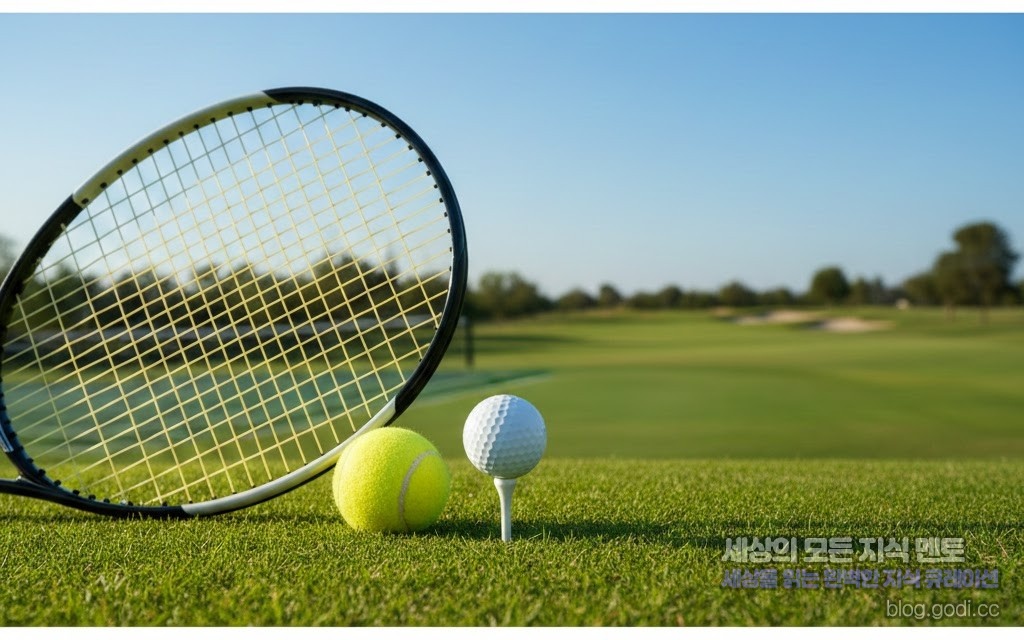 골프와 테니스의 평행이론, ‘오픈 스탠스’로 완성하는 강력한 몸통 회전의 비밀