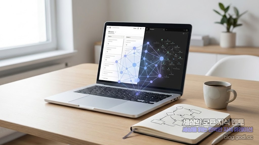 AI 에이전트와 로컬 지성의 만남: 2026년형 노션-옵시디언 초효율 시스템 설계