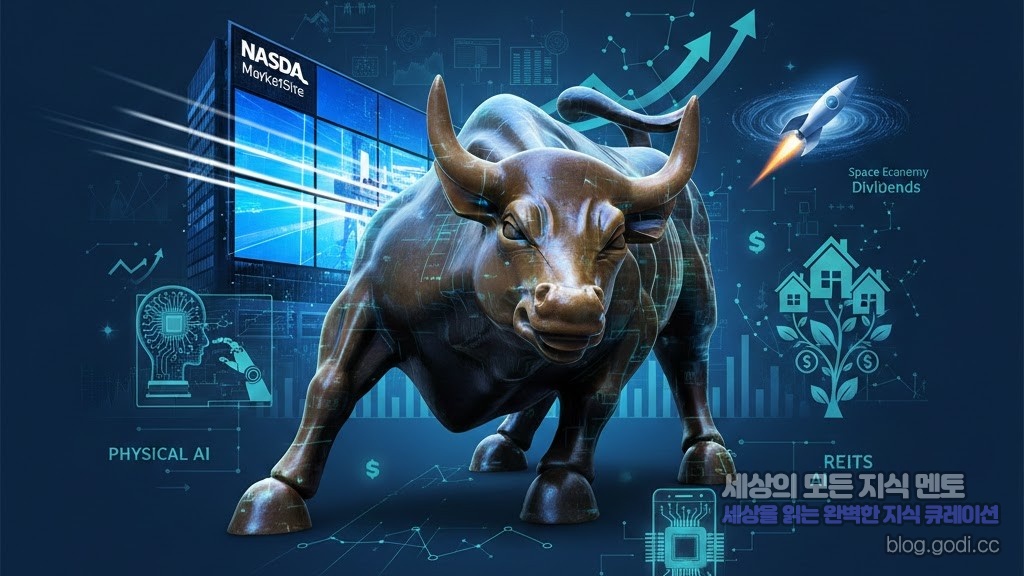 2026년 미국 증시 전망: AI 실물 경제 융합과 ‘스페이스X’ 상장이 바꿀 투자 지도 🚀