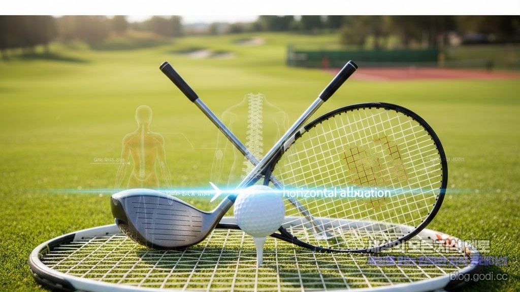 임팩트의 한계를 깨는 골프와 테니스의 시너지: '수평 외전(Horizontal Abduction)'과 등 근육의 비밀