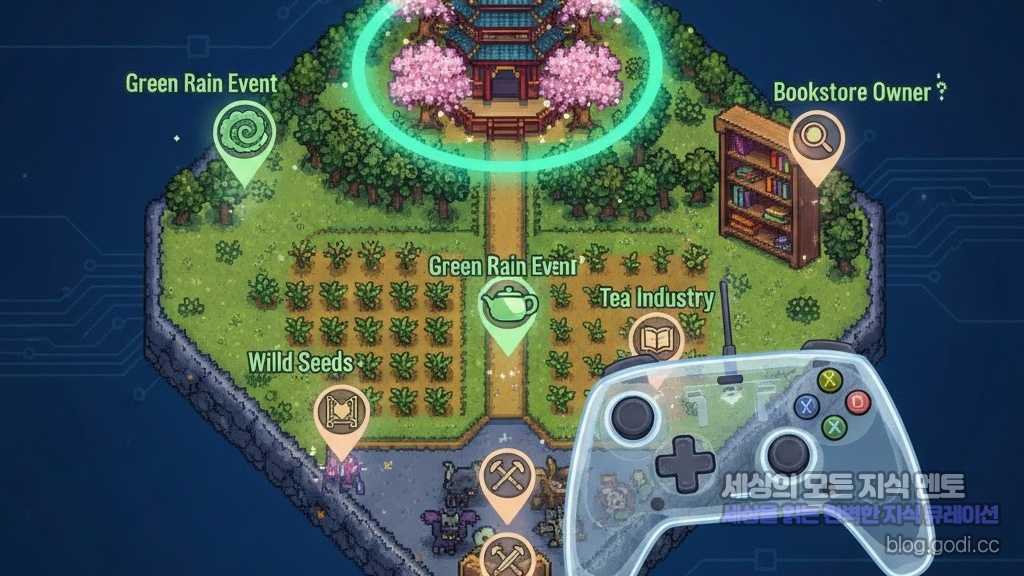 스타듀밸리 봄꽃 축제와 그린 레인: 1.6+ 버전의 진정한 낭만과 희귀 보상 공략