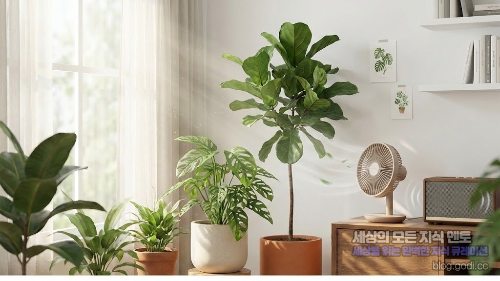 식물은 '조용한 공간'을 싫어할까요? 반려식물의 생명력을 깨우는 공기 순환과 소리의 과학