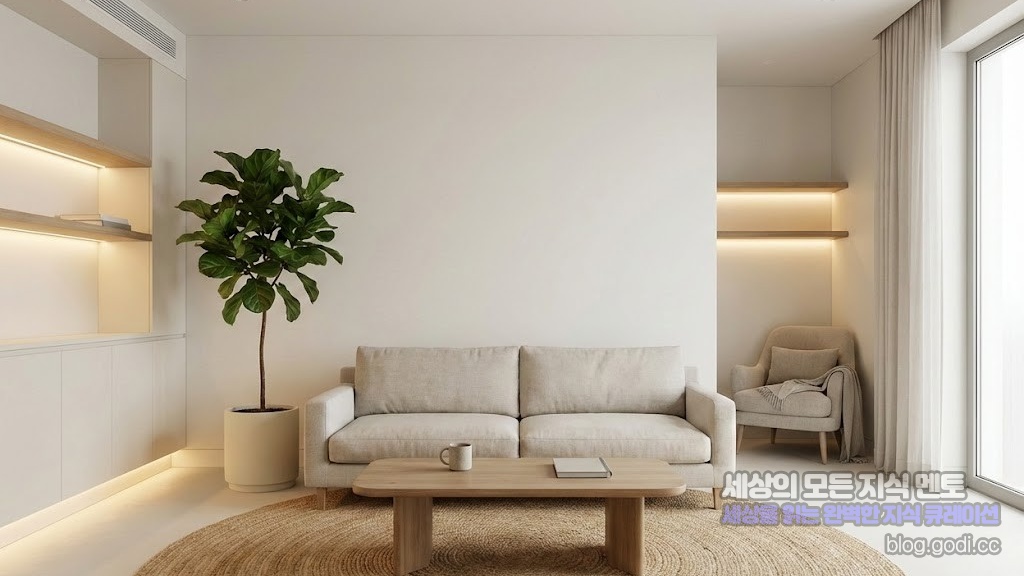 복잡한 머릿속을 비워주는 집, '인지적 여유'를 위한 공간 큐레이션 가이드