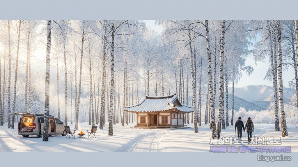 겨울의 은빛 낭만, 강원도 인제에서 즐기는 ‘자작나무 숲 설경 캠핑’ 완벽 가이드