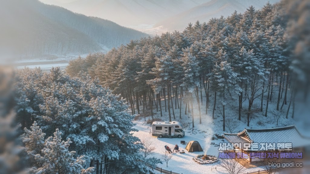 겨울 산의 푸른 보석, 전북 완주에서 만나는 ‘프라이빗 숲속 차박’과 웰니스 힐링 가이드