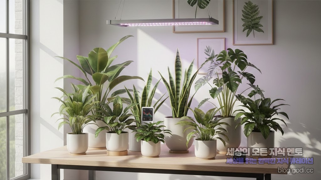 우리 집 식물이 유독 비실거린다면? 빛의 질을 바꾸는 ‘광합성 양자 효율’ 가드닝의 모든 것
