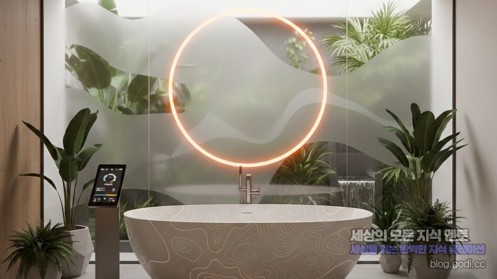 욕실의 재발견: 기술과 감성이 만나는 ‘하이테크 웰니스’ 인테리어 전략
