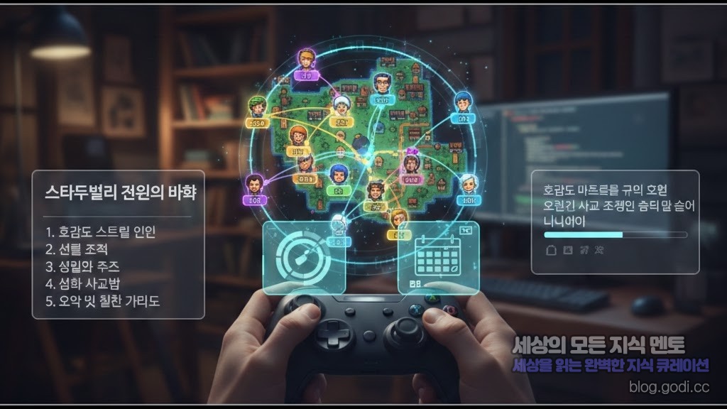 스타듀밸리 관계의 미학: 호감도 마스터를 위한 효율적인 사교 전략과 숨겨진 이야기