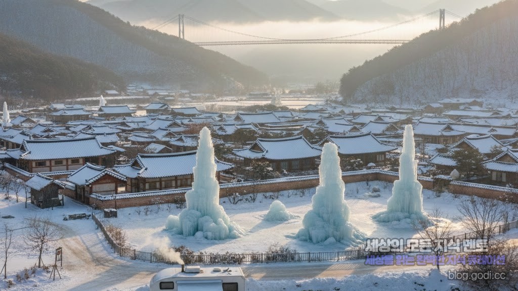현실판 겨울 왕국, 충남 청양에서 즐기는 ‘얼음 왕국’ 차박 & 웰니스 가이드