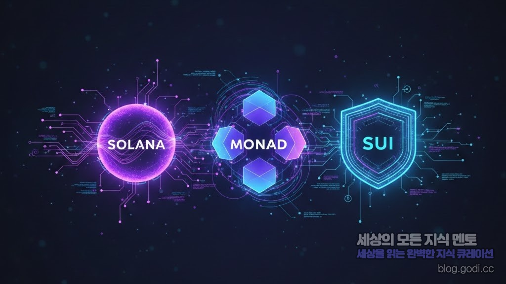 2025년 알트코인 졸업 공식? 고성능 L1 ‘3대장’ 솔라나·모나드·수이 완벽 분석!