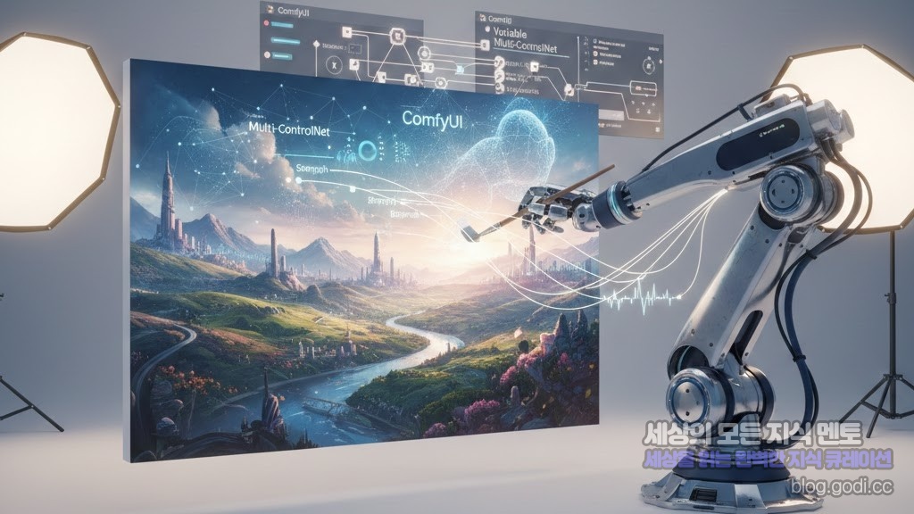 ComfyUI와 가변형 멀티-컨트롤넷: 복잡한 비주얼 가이드를 완벽하게 제어하는 기술 전략
